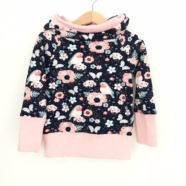 Hoodie für Mama Vögelchen dunkelblau