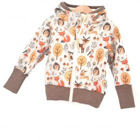 Softshelljacke Waldtiere creme