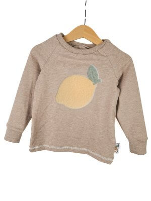 Langarmshirt Zitrone-Patch sand