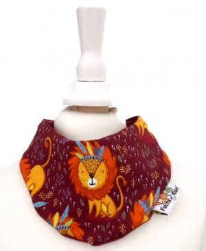 Halstuch Löwe beere