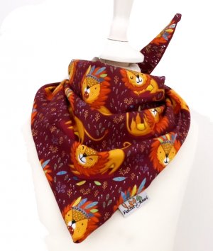 Halstuch zum Binden Löwe beere