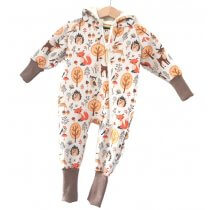 Softshelloverall Waldtiere creme