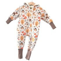 Softshelloverall Waldtiere creme