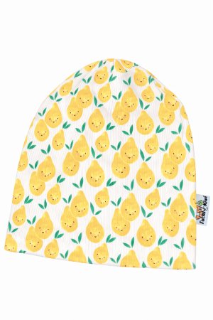 Beanie Feinripp Zitrone