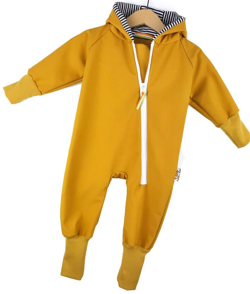 Softshelloverall senfgelb