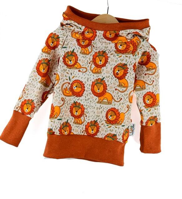 Hoodie Löwe sand