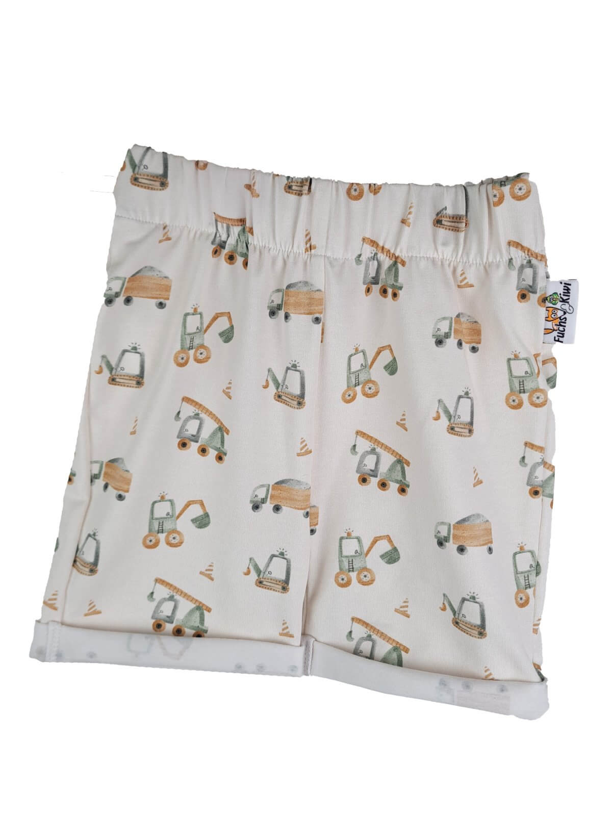 Kurze Shorts Coole Baustellenfahrzeuge