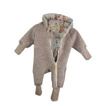 Walkoverall sand meliert mit süße Waldtiere