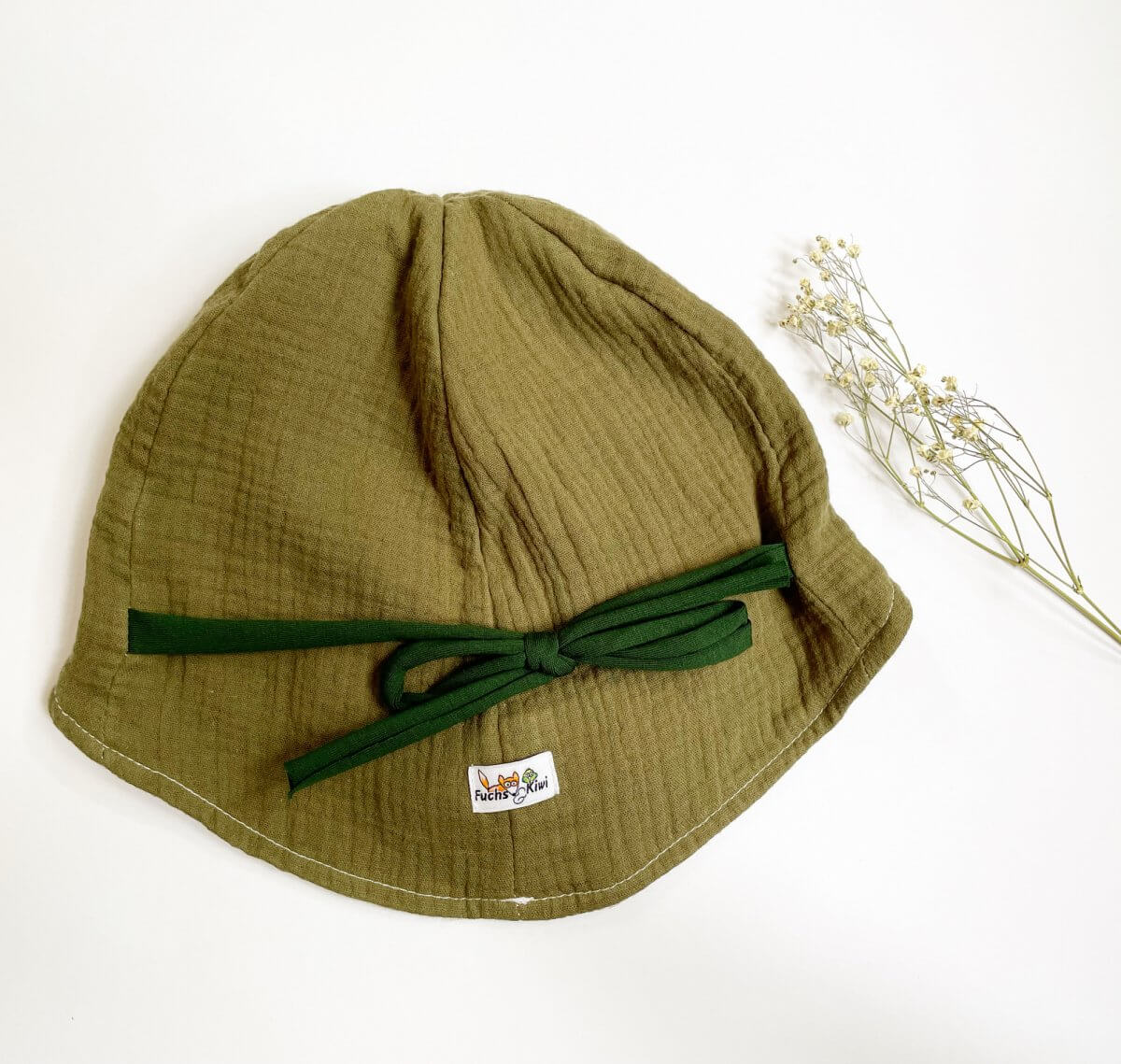 Sommerhut Musselin khaki