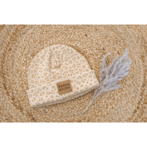 Hipster Beanie Feinripp Leo creme