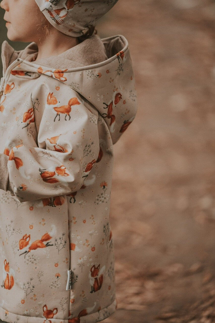 Softshelljacke Waldtiere creme