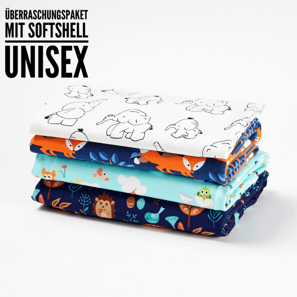 1,5KG ÜBERRASCHUNGSPAKET STOFF UNISEX MIT SOFTSHELL