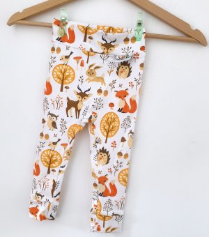 Leggings Waldtiere creme