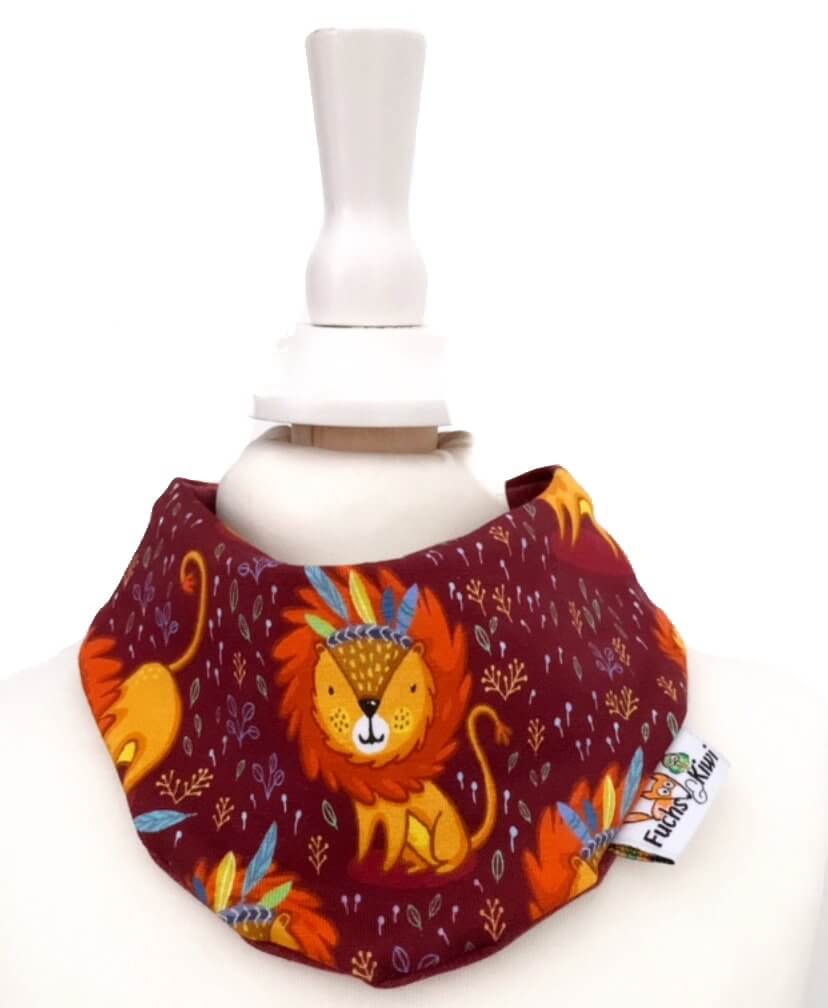 Halstuch Löwe beere