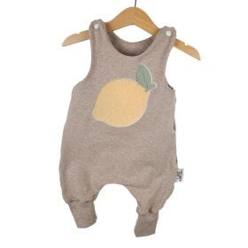 Strampler Zitrone-Patch sand