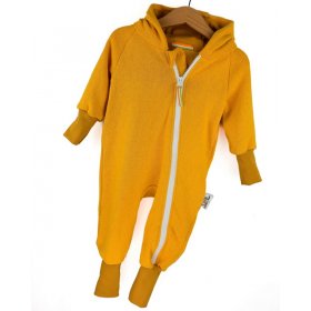 Sweatoverall Feinstrick senfgelb