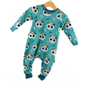 Einteiler Panda petrol