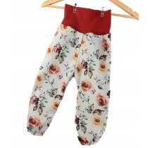 Softshellhose Blümchen rosa