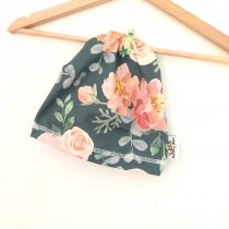 Beanie Rosenzauber petrol 56-60