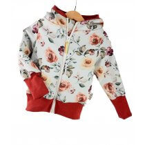 Softshelljacke Blümchen rosa
