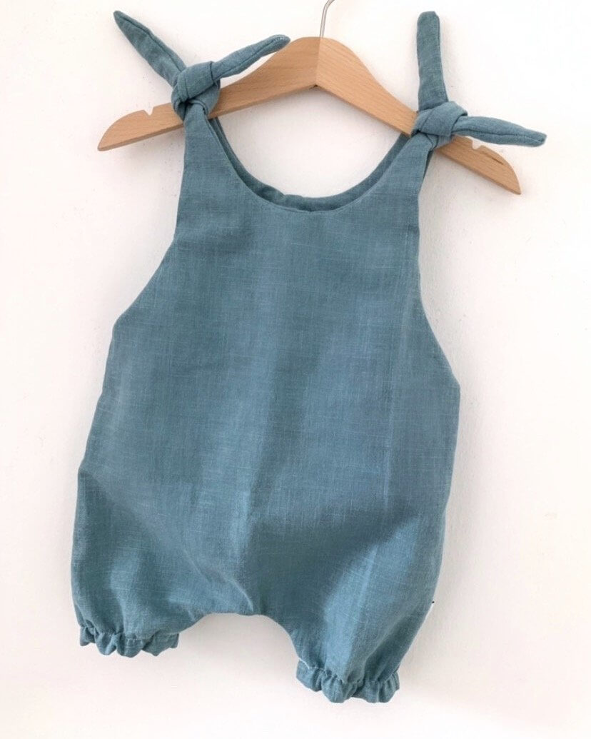 INDI+Einteiler Leinen altmint 98/104