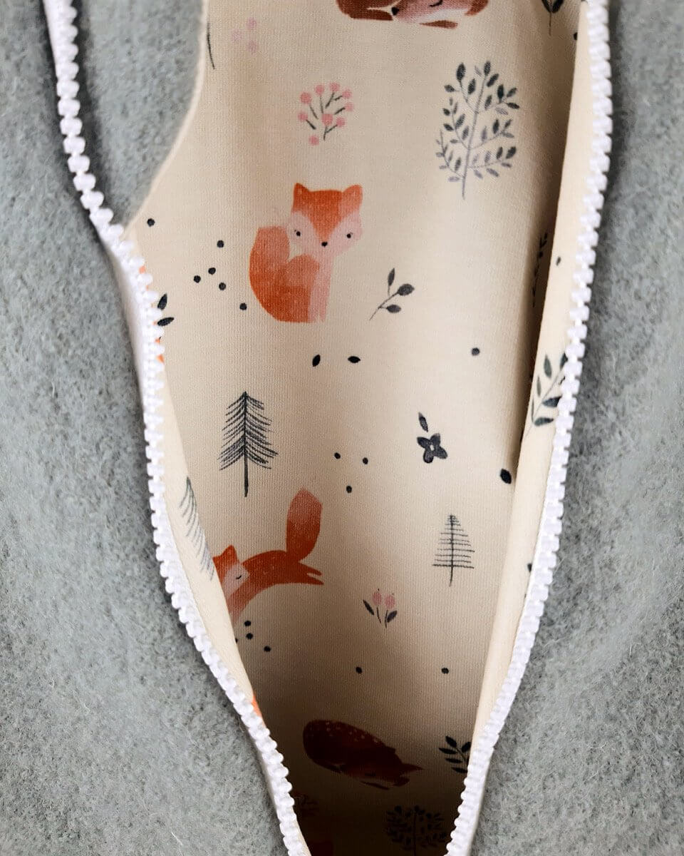 Walkoverall mint mit Fuchs & Reh