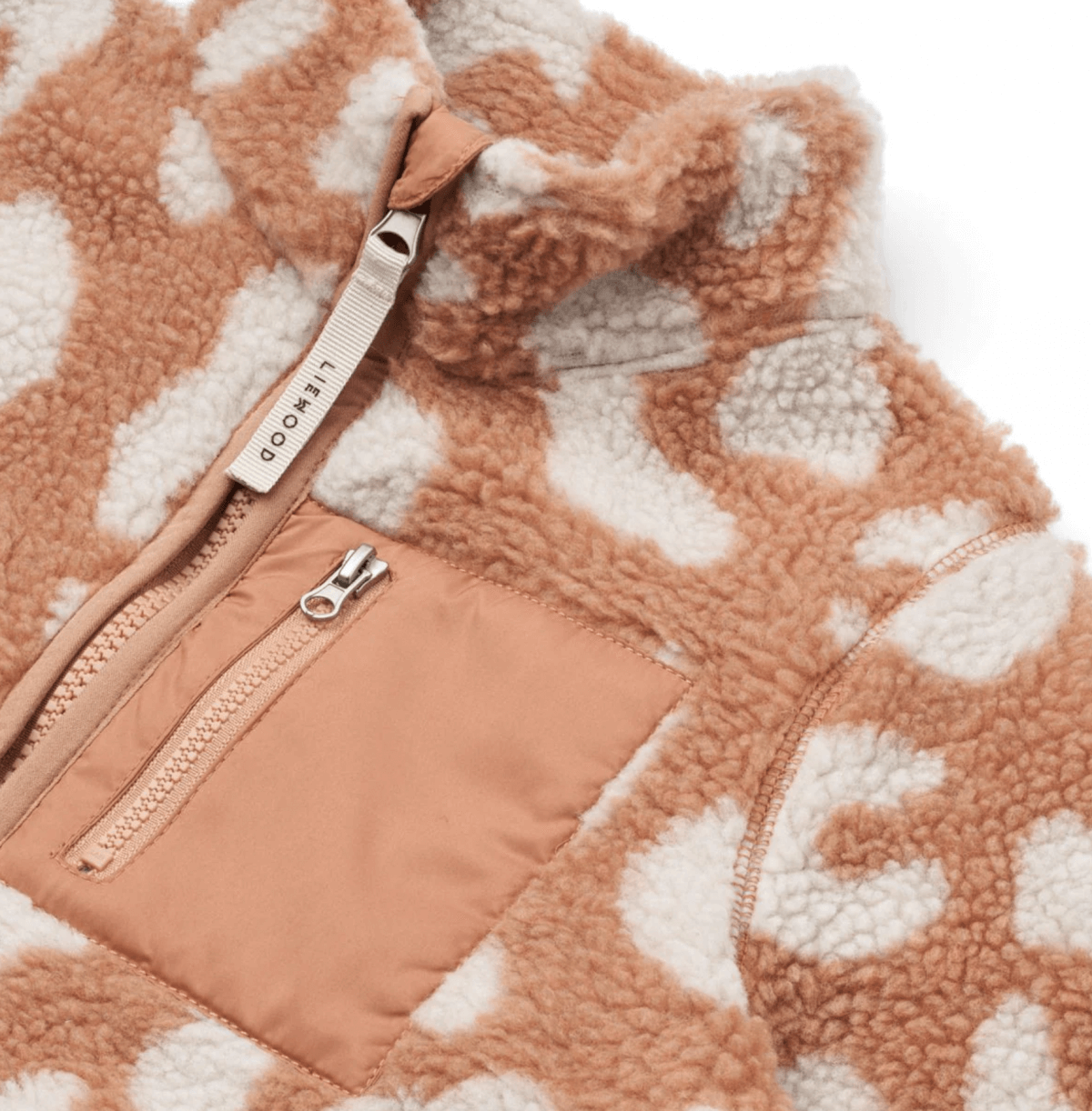 Liewood Nolan Fleece-Jacke Mega leo/tuscany rose