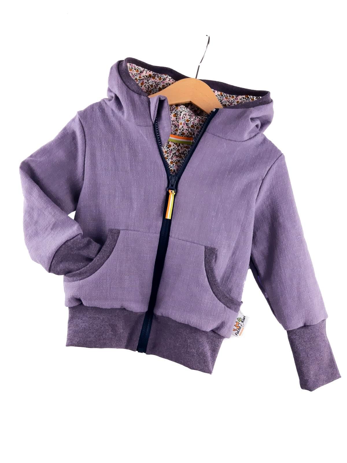 INDIVIDUELL LEINENJACKE flieder