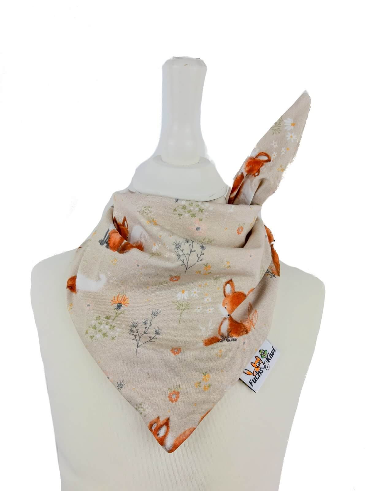 Halstuch zum Binden Fuchsi creme