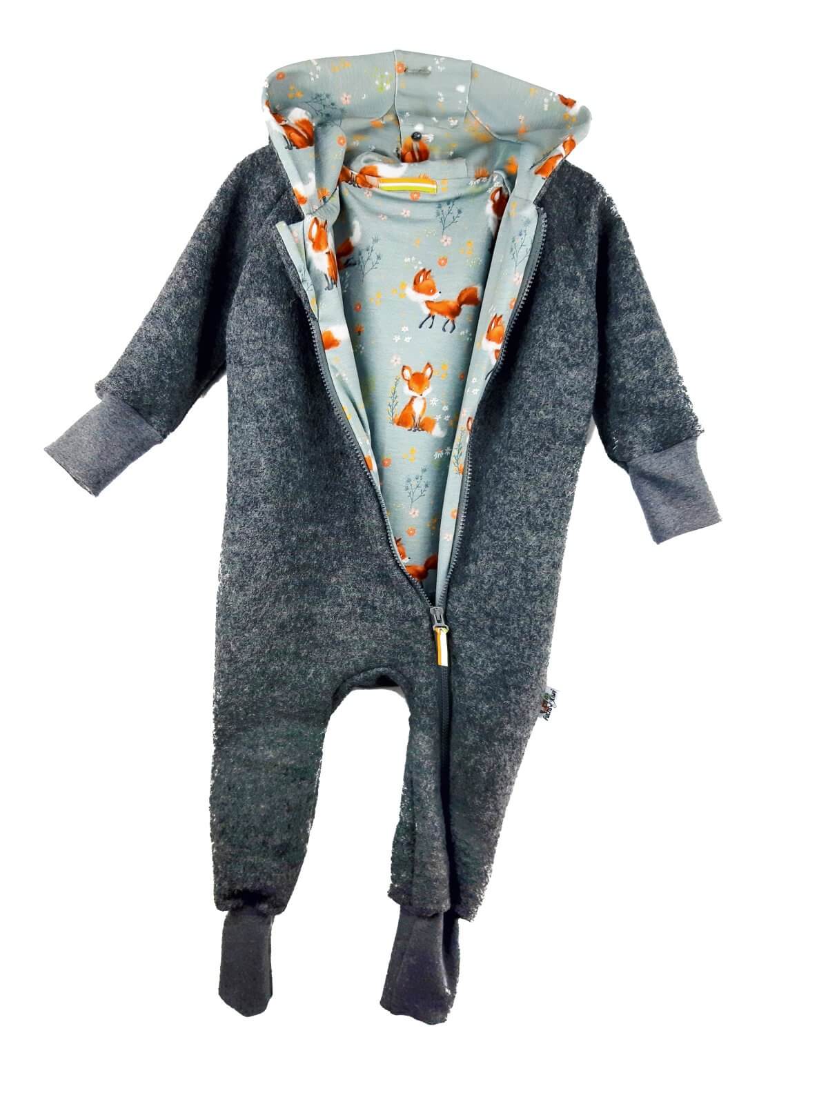 Walkoverall grau meliert