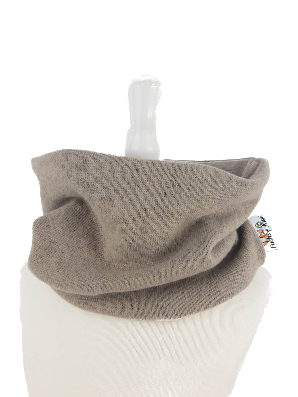 Loop Feinstrick beige mit Fleece