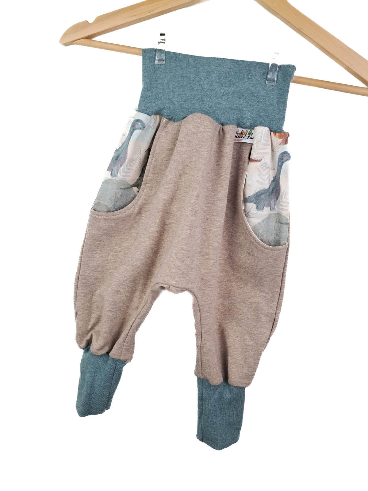 Indi Sweat Pumphose sand meliert mit Dinosaurierland