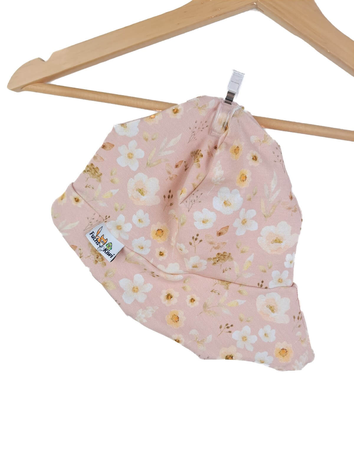 Sommermütze Blümchen altrosa 46-48