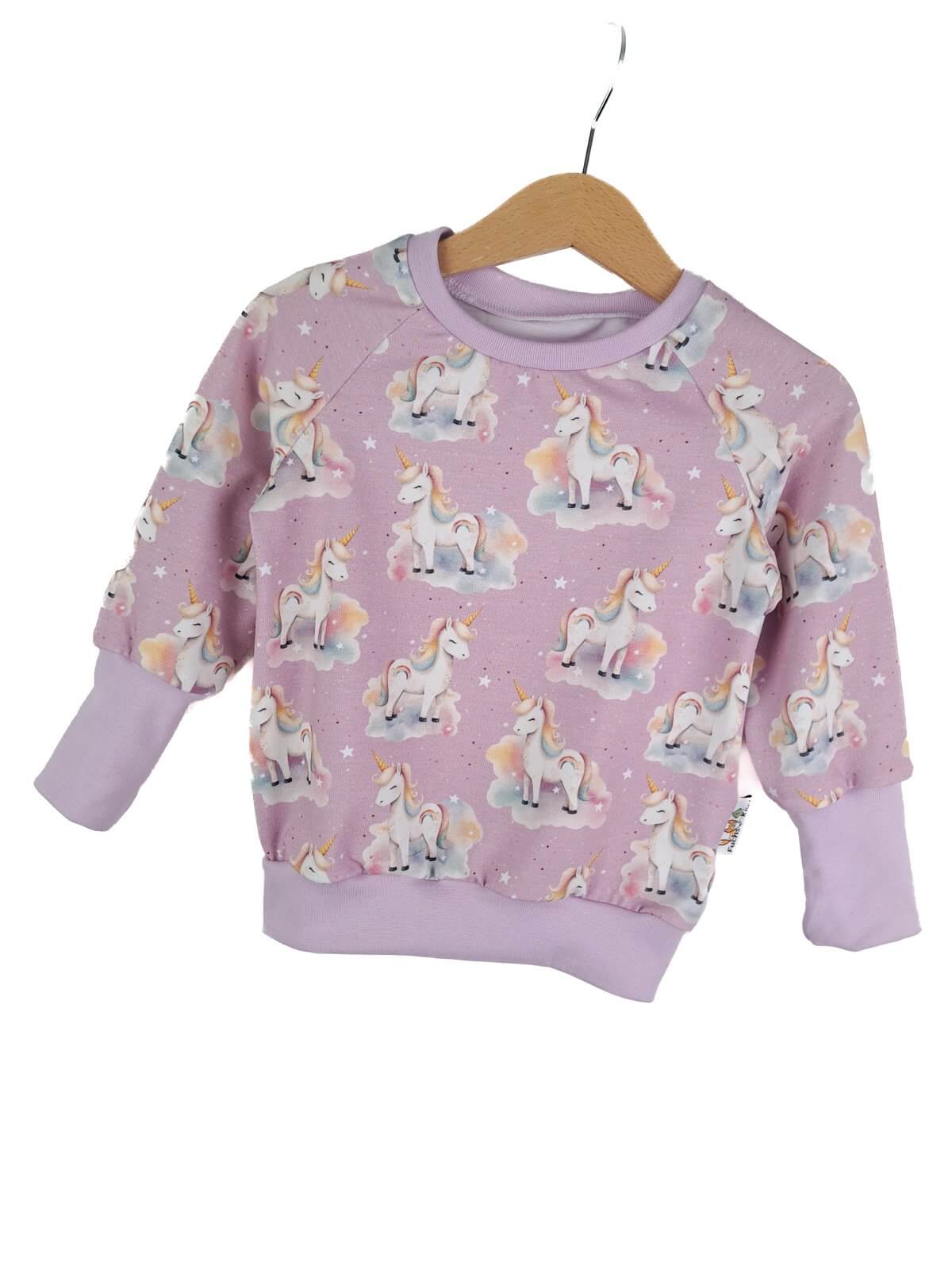 Unicorn sweatshirt for little girl hotsell