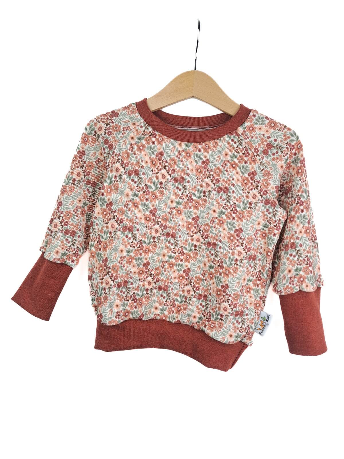 Pullover Feinripp Blumentraum