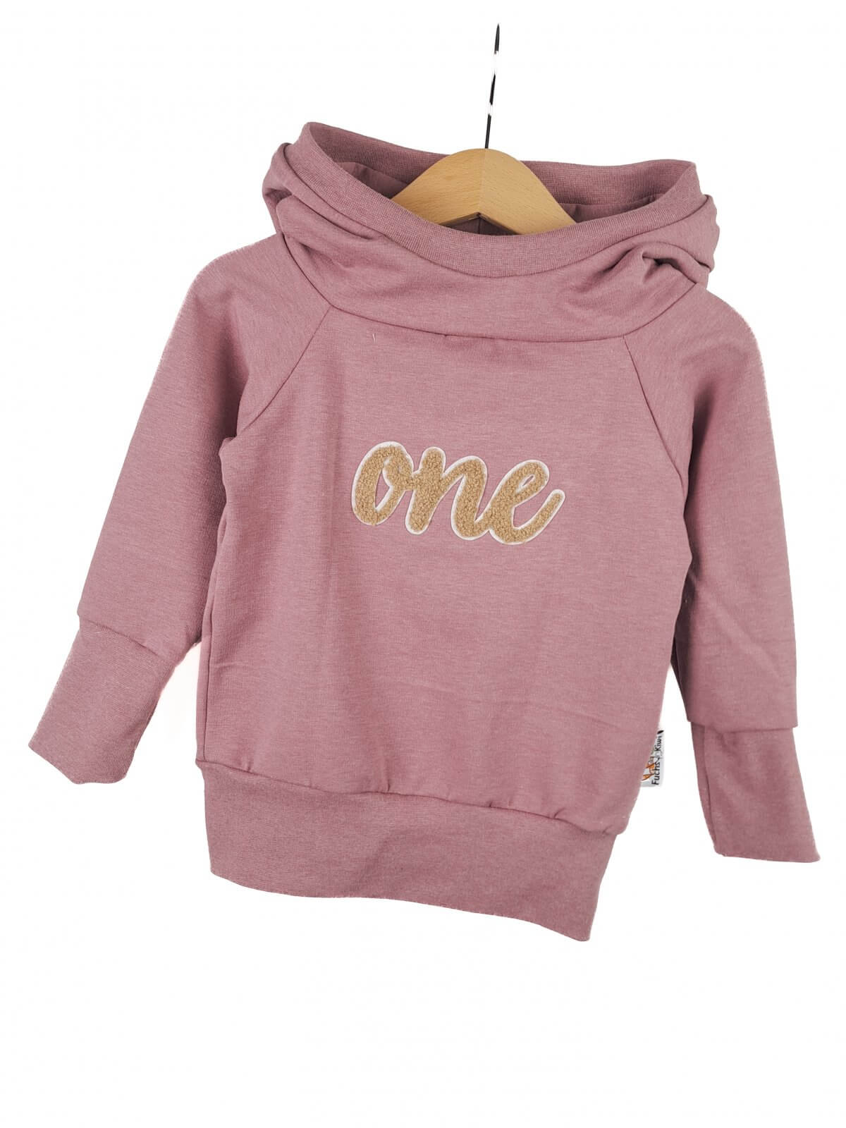 Hoodie One-Patch altrosa 86/92