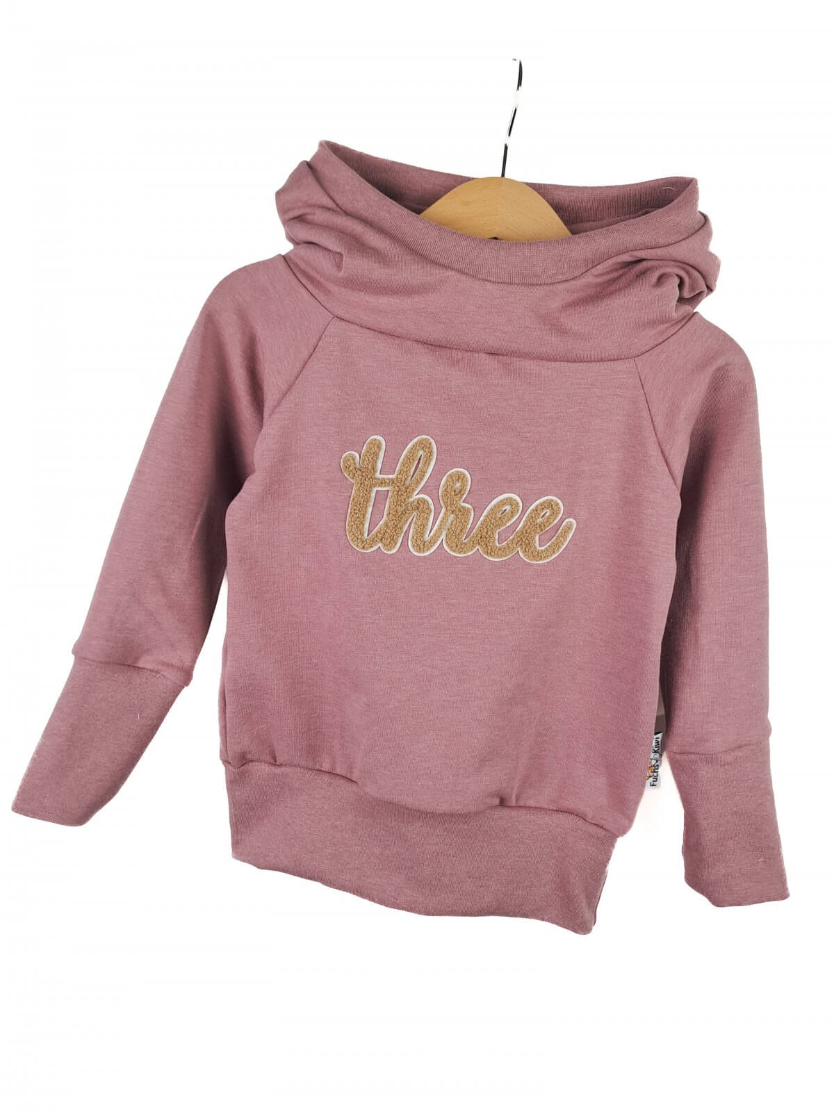 Hoodie Three-Patch rosa