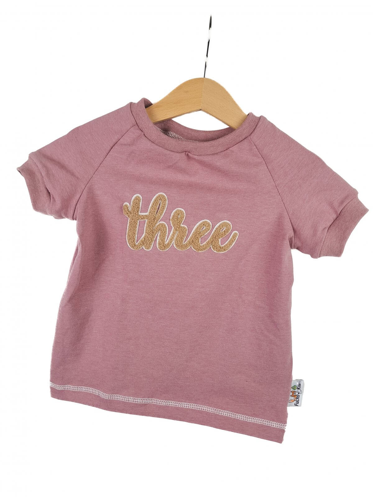 T-Shirt Three-Patch rosa