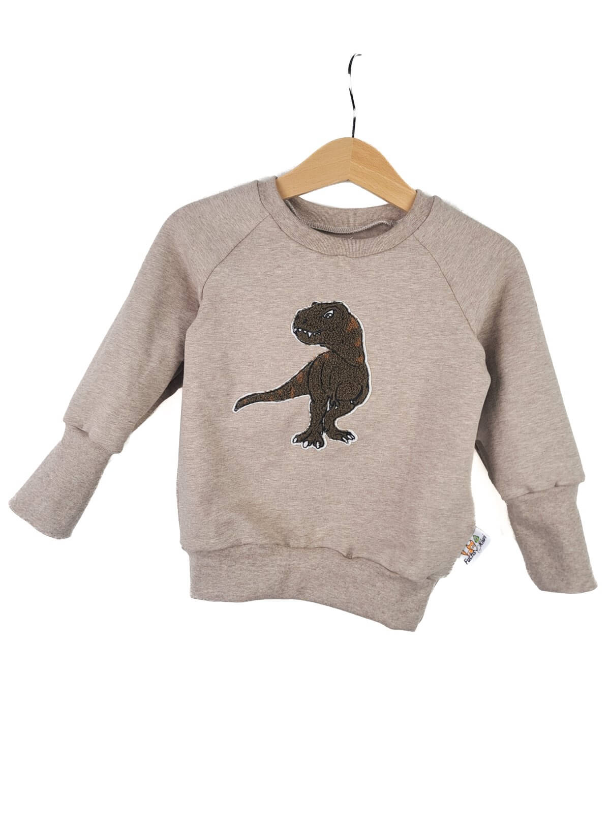 Pullover T-Rex-Patch khaki/sand 86/92 