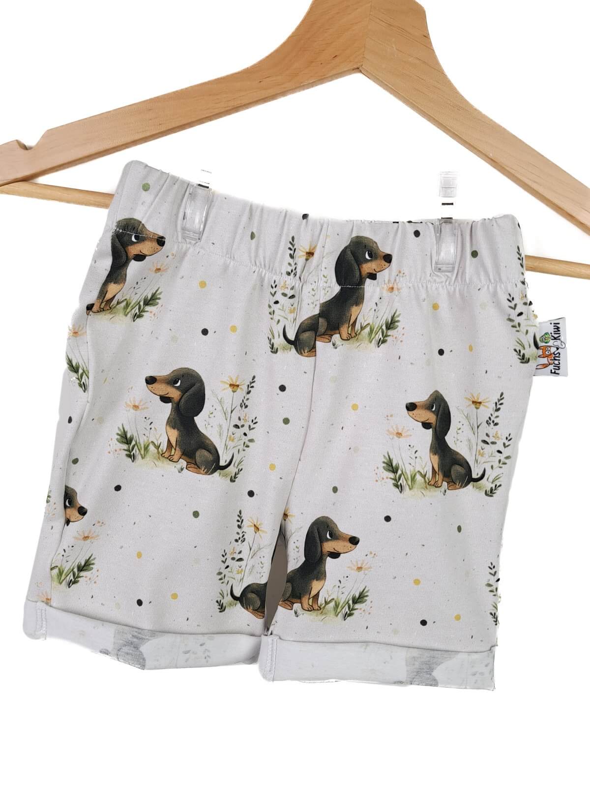 Kurze Shorts Dackel 86/92