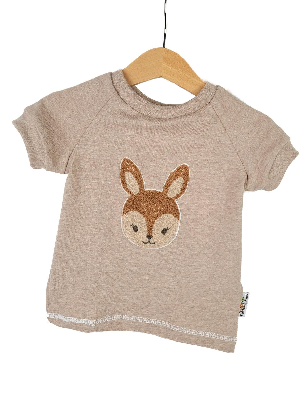 T-Shirt Reh-Patch sand 74/80