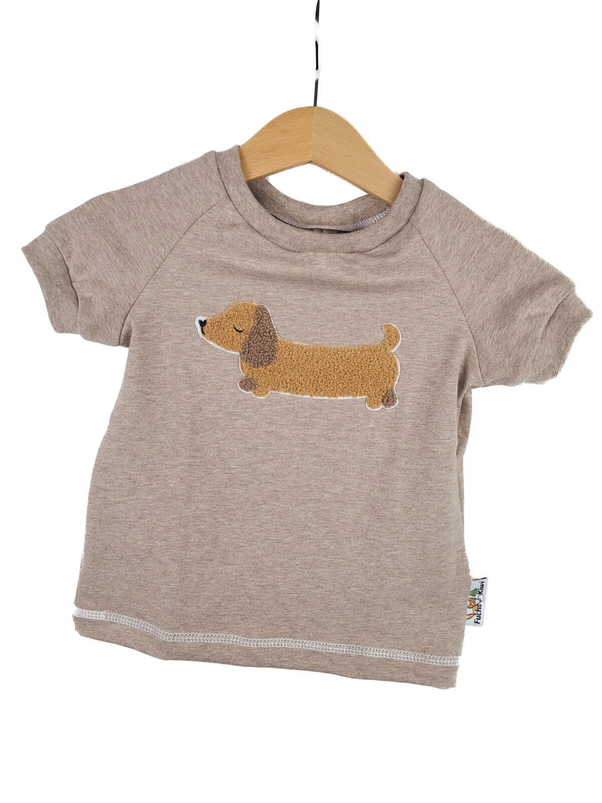 T-Shirt Dackelliebling-Patch 74/80