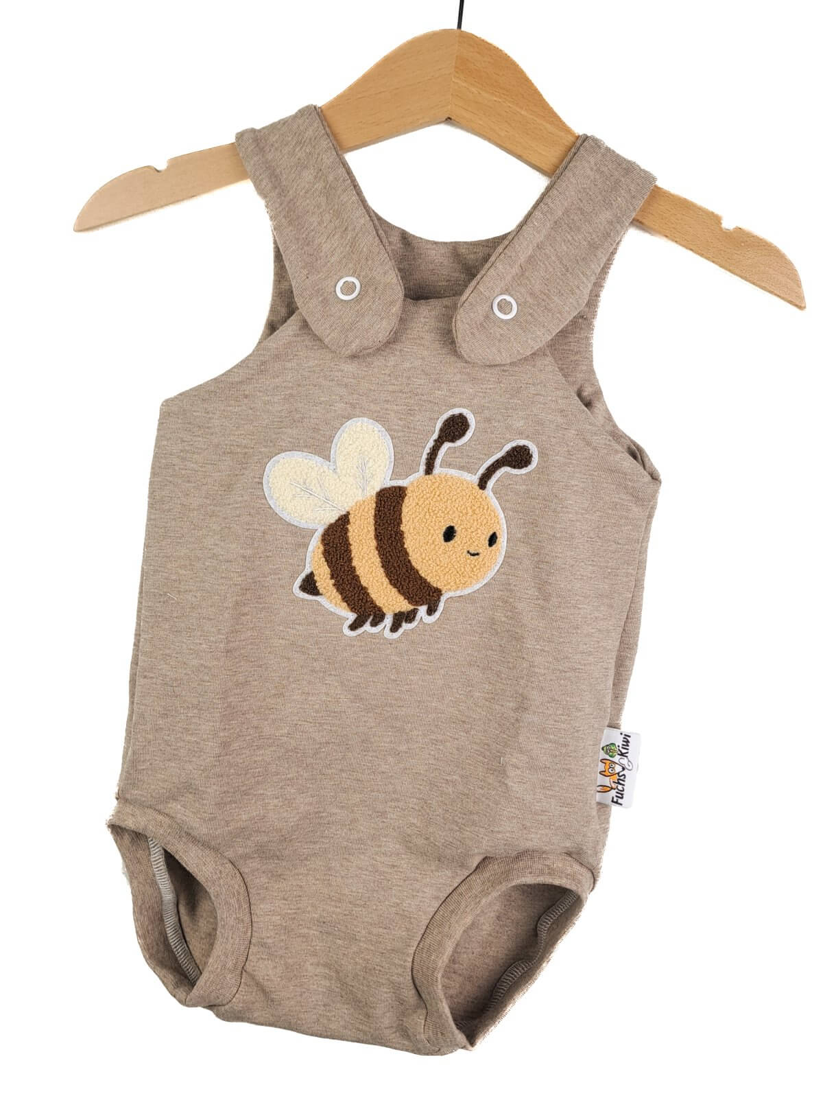 Sommerstrampler Biene-Patch sand