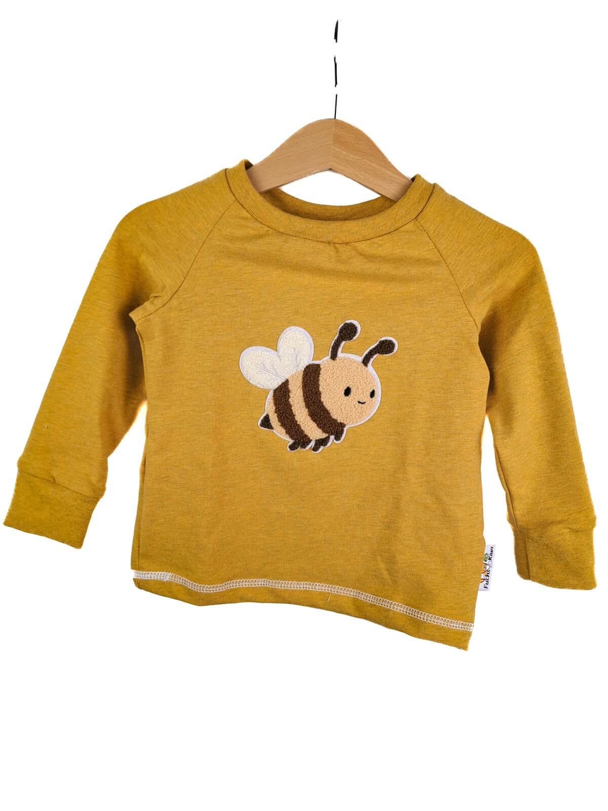 Langarmshirt Biene-Patch