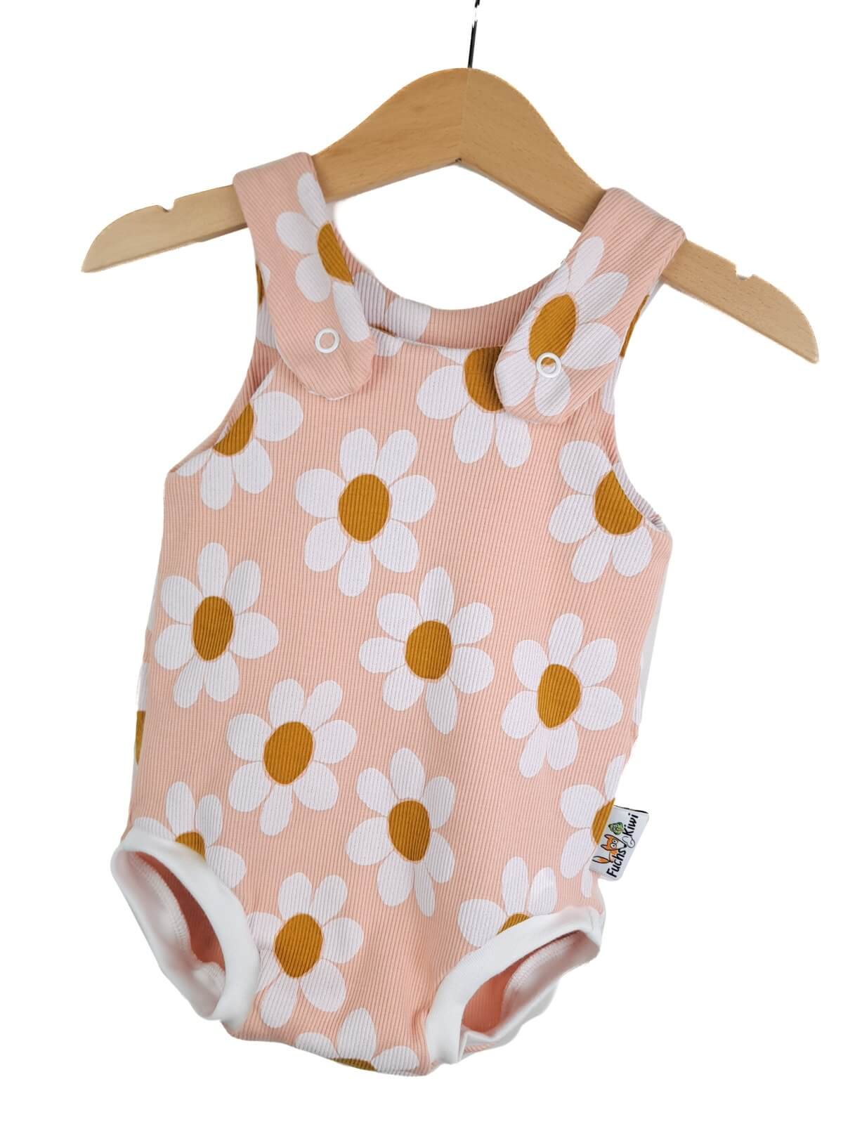 Sommerstrampler Feinripp Gänseblümchen 74/80