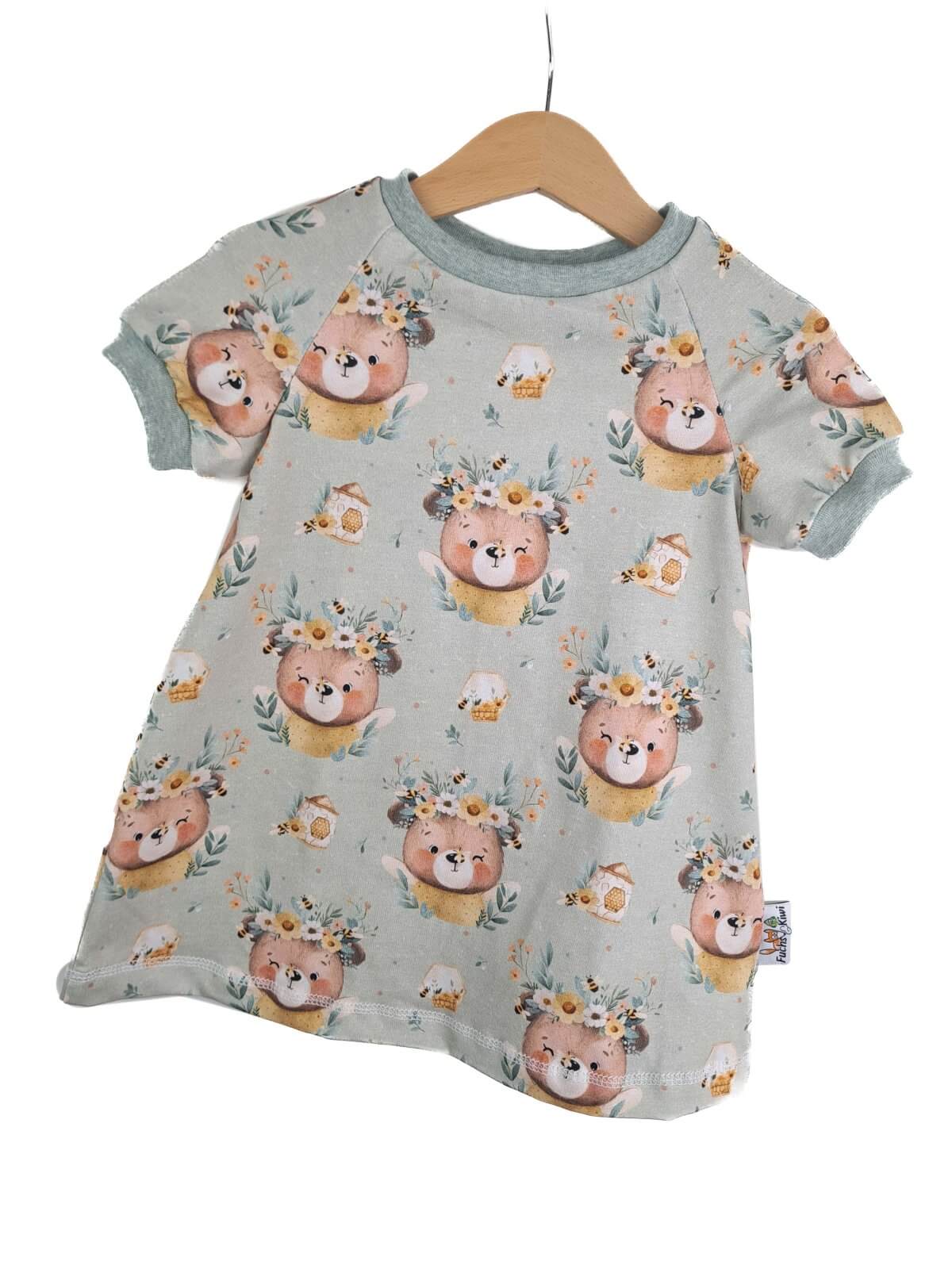 Kurzarmkleid Bienenbär