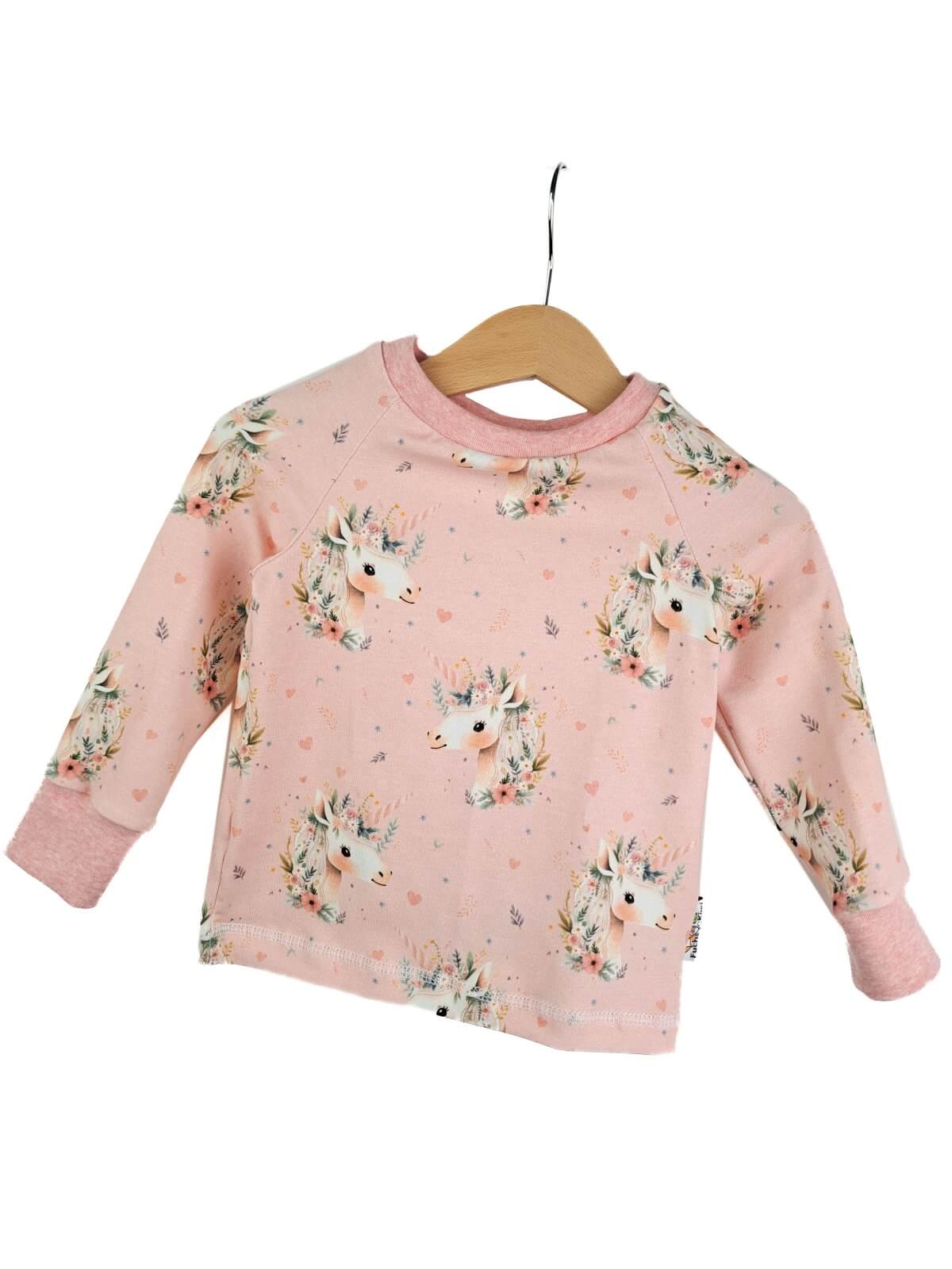 Langarmshirt Einhorntraum rosa 74/80