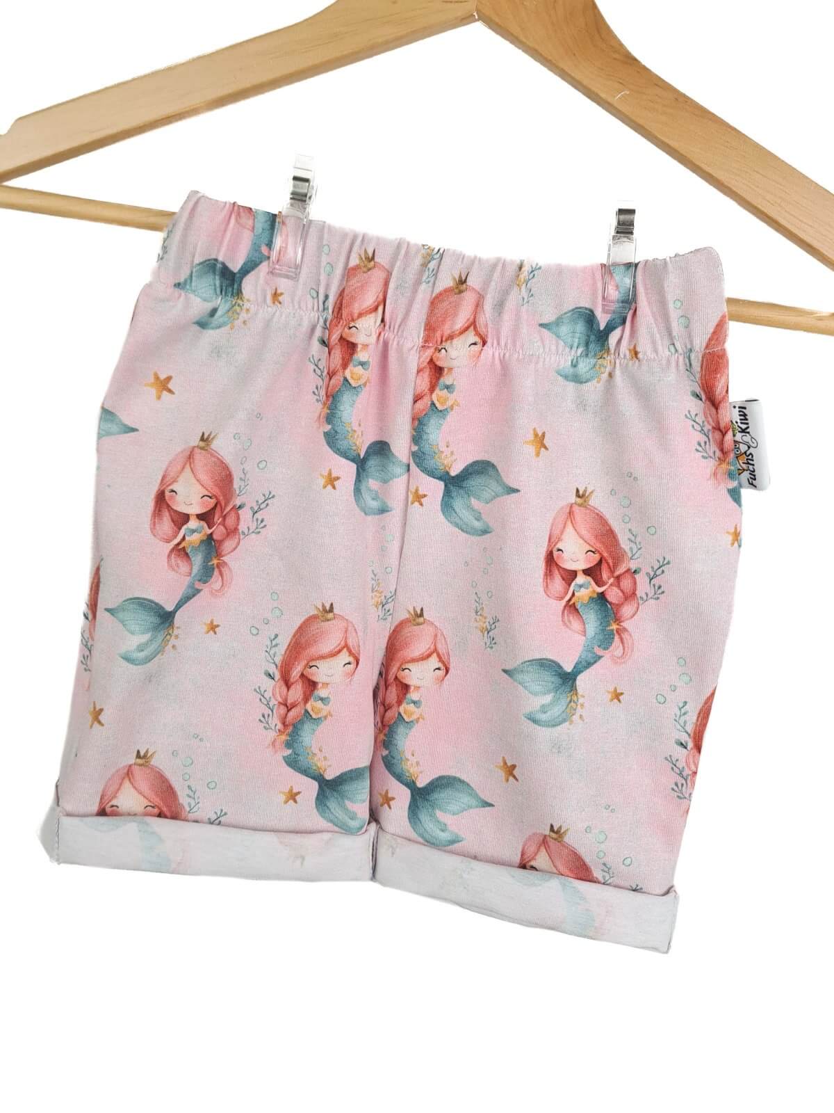 Kurze ShortsMeerjungfrauen rosa 86/92