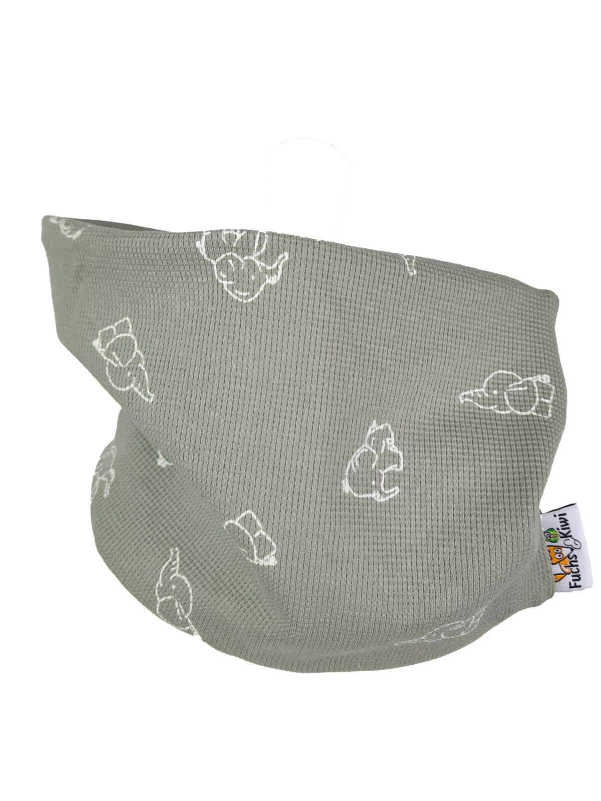 Loop Waffel Elefanten altmint 