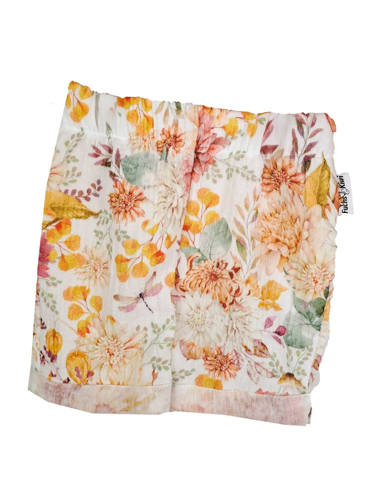 Kurze Shorts Musselin Blütenzauber